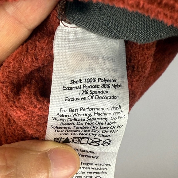 Eddie Bauer Men's Heathered Brick Red/Rust Full-Zip XL Jacket Gray Chest Panel - Picture 8 of 10